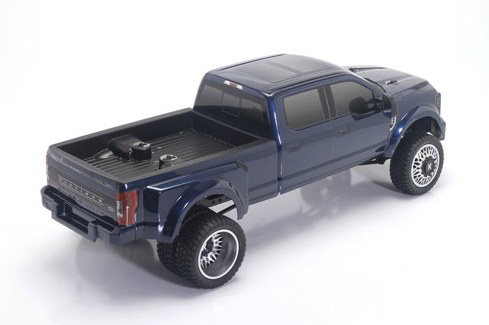 CD0931 truck bed installed Blue Galaxy elevated rear view