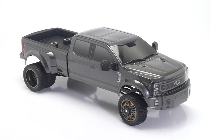 CD0933 F-450 Grey Titanium truck bed installed application reference - elevated view