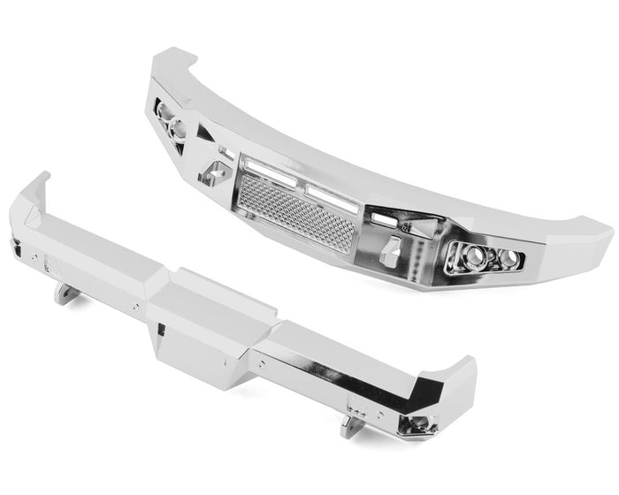 CEN Racing CKD0492 KAOS Silver Chrome front and rear bumper set for F250 or F450