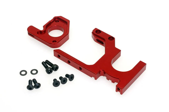 CEN CKM0402 KAOS Rally 1 Puma CNC Aluminium Motor Mount Set Red