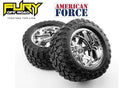 CEN Racing CKR0506 American Force Legend SS8 wheels with Fury Country Hunter M/T tires pre-glued pair