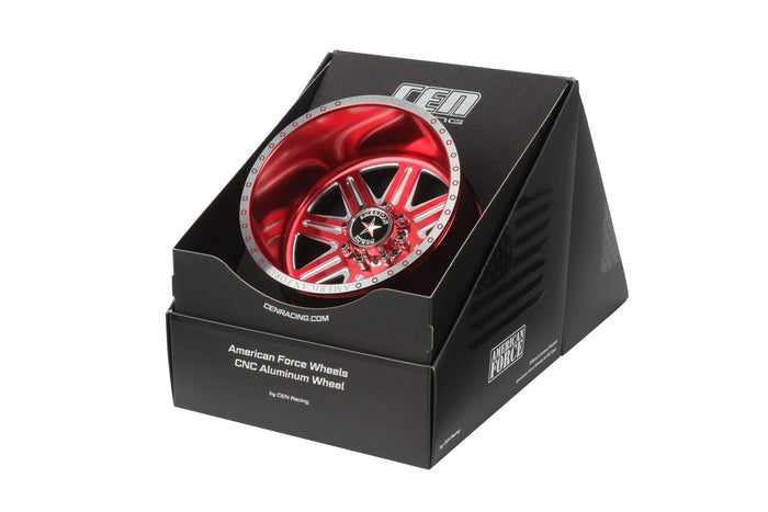 CEN Racing CKR0523 American Force Legend SS8 forged CNC wheel red -18 offset 23mm hex