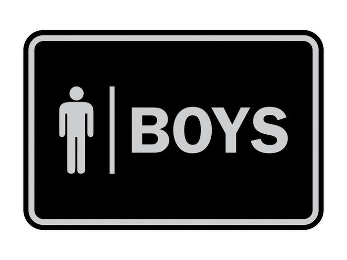 Classic Boys (male bathroom icon) Sign