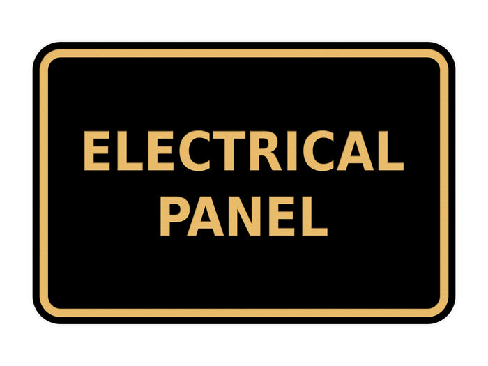 Classic Framed Electrical Panel Sign