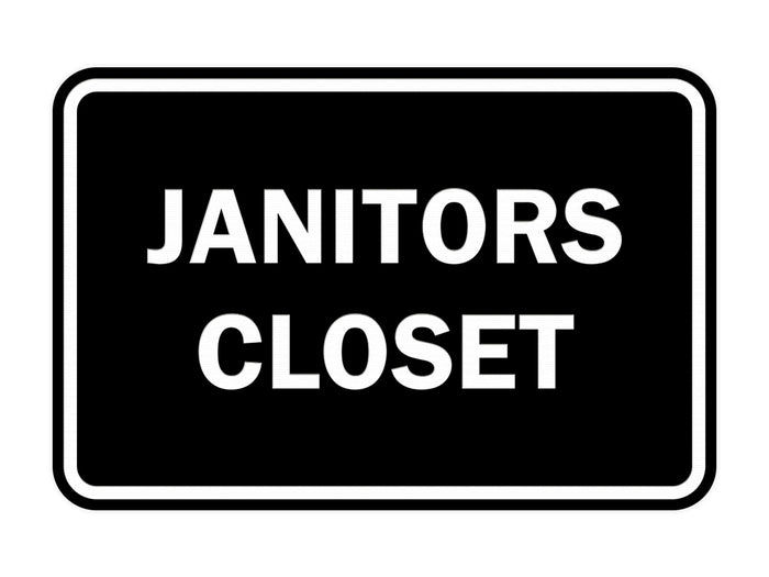 Classic Framed Janitors Closet