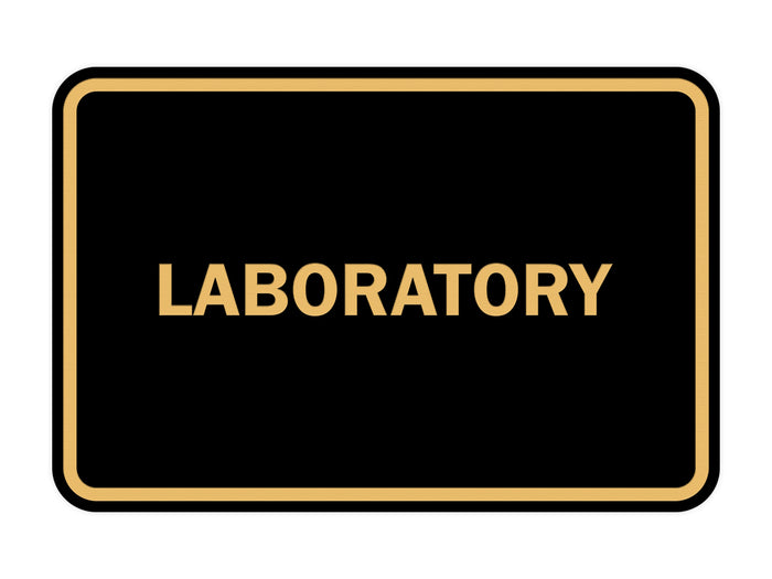 Classic Framed Laboratory Sign
