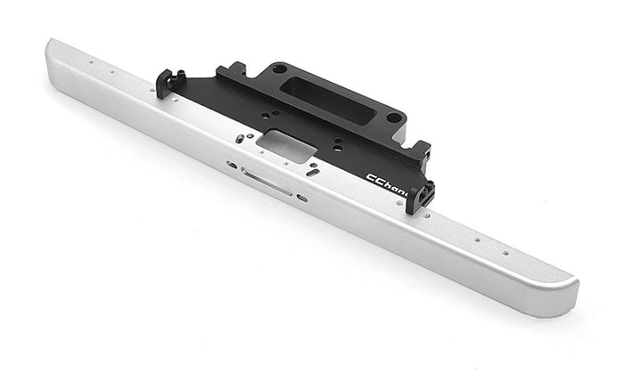 Classic Front Bumper for RC4WD Trail Finder 2 Truck Kit "LWB" with 1980 Toyota Land Cruiser FJ55 Lexan Body Set (Silver)
