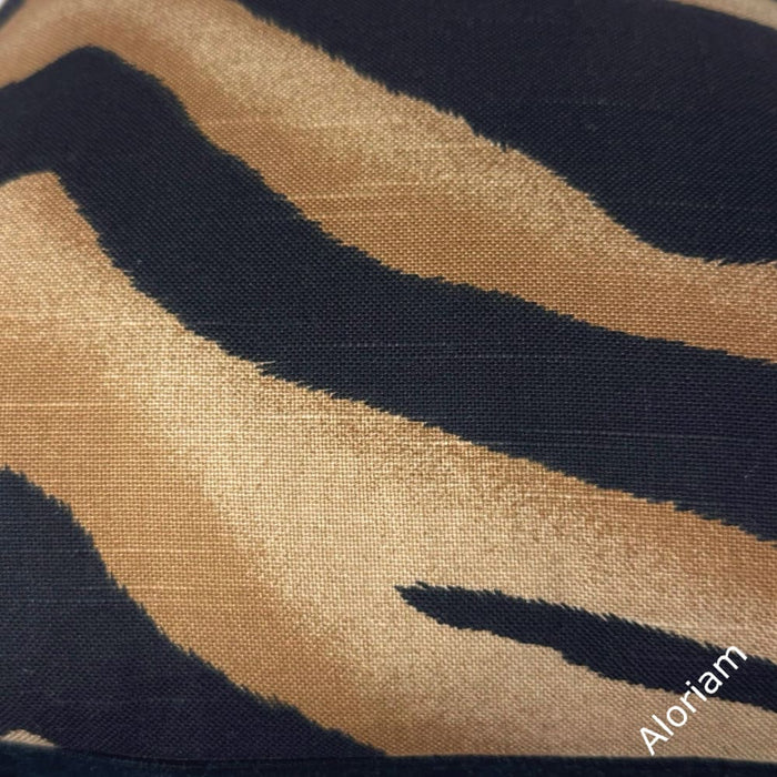 (CLEARANCE) Darrow Black Brown Tiger Stripe Pillow Cover - Aloriam