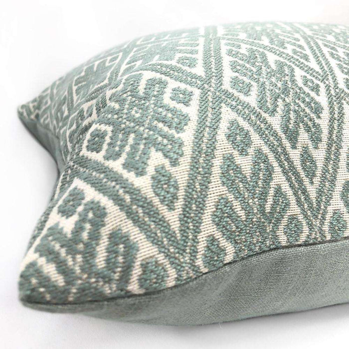 Kravet Marmari Spa Seaglass Green Tribal Diamond Pillow Case Euro Sham 24x24 26x26 28x28
