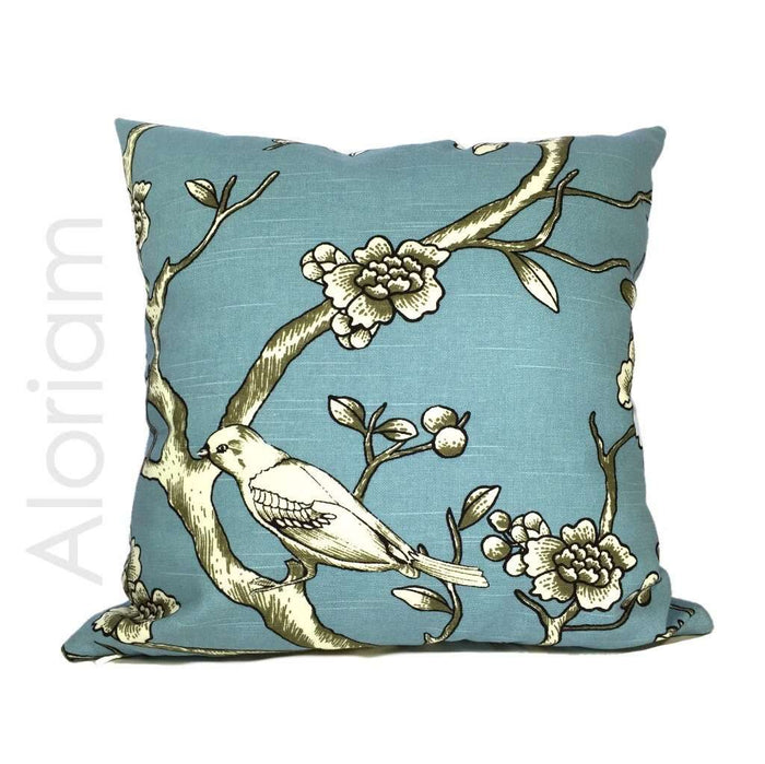 Robert Allen Dwell Studio Vintage Blossom in Jade Teal Green by Aloriam