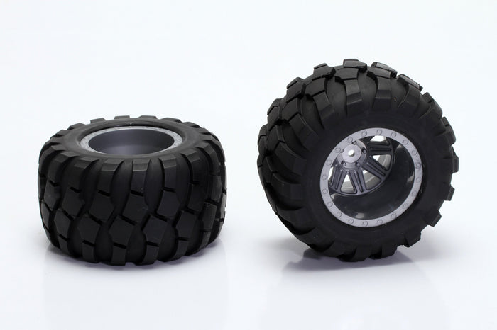 CEN CQ0504 Grey Glued Wheel and Tire 2.2