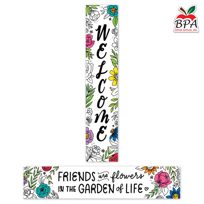 CTP • Banner 2-side "Bright Blooms - Welcome"