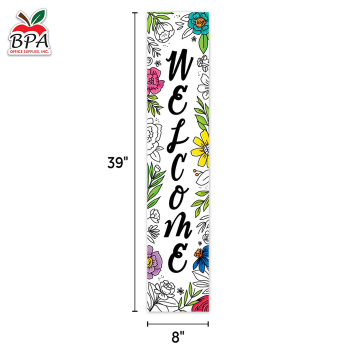 CTP • Banner 2-side "Bright Blooms - Welcome"