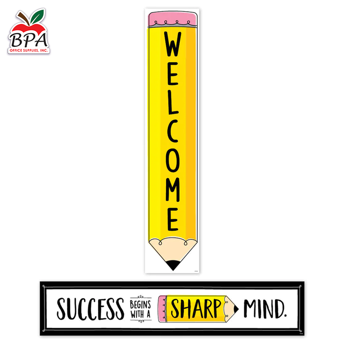CTP • Banner 2-side "Doodle Pencil - Welcome"