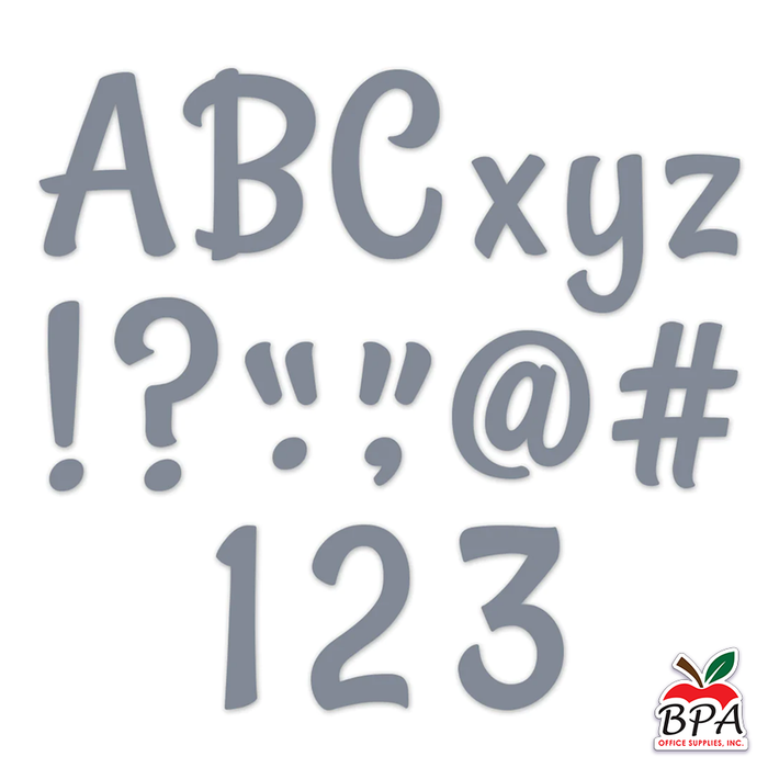 CTP • Letras decorativas "Stylish Charcoal Gray"