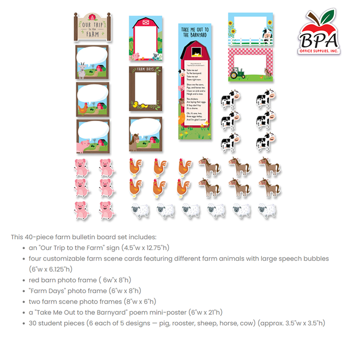 CTP • Mini Set decorativo "Farm Friends - Our Trip to the Farm"