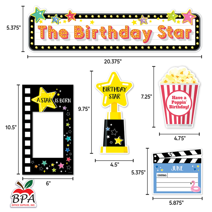 CTP • Mini Set decorativo "Star Bright Happy Birthday"