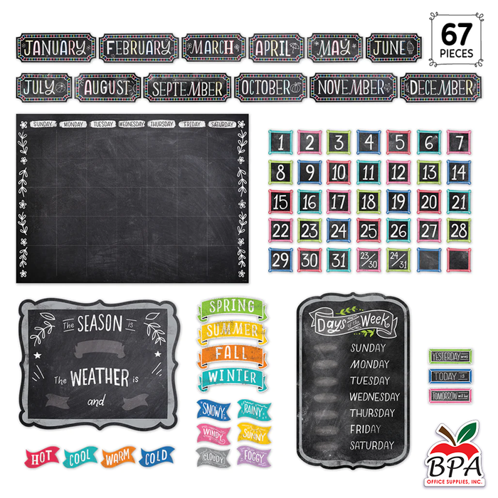 CTP • Set decorativo - Calendario "Chalk It Up!"