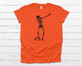 dabbing skeleton tee