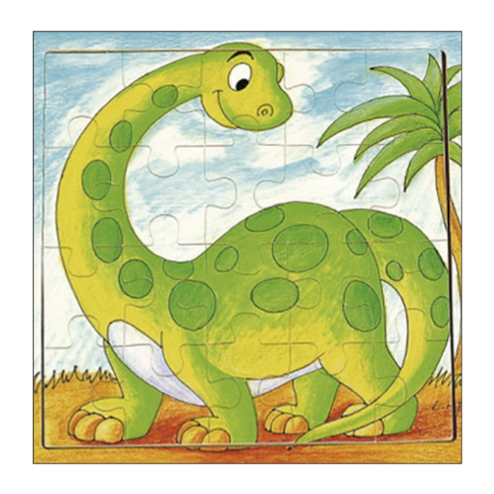 Dactic •  Rompecabeza de madera 20 piezas (dinosaurio)