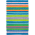 Dash & Albert - Woven Cotton Rug, Wavy Stripe Multi