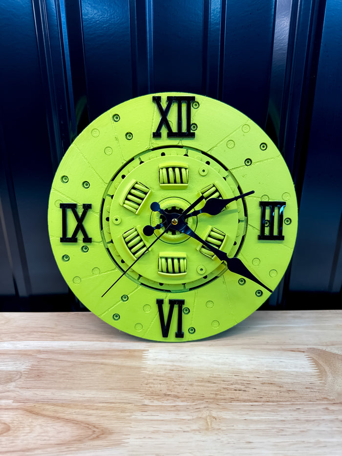 Dayglo Clutch Clock