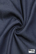 Deep Navy Cotton Twill Woven Fabric - Boho Fabrics - Twill, Woven