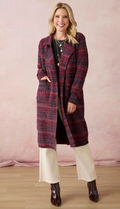 Earthen Long Open Cardigan with Pockets