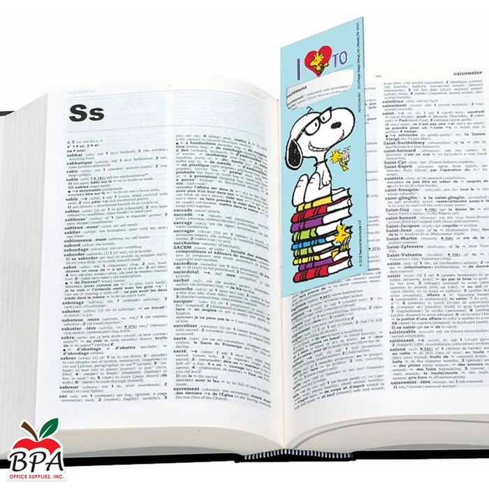 Eureka • Bookmarks "Peaunuts - Reading"