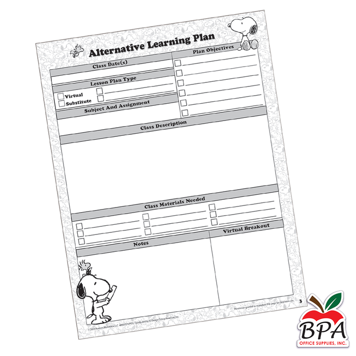Eureka • Lesson Plan & Record Book "Peanuts"
