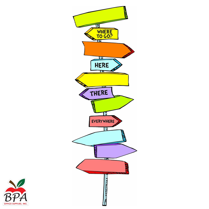 Eureka • Mini Set-decorativo "Dr Seuss - Blank Direction Signs"