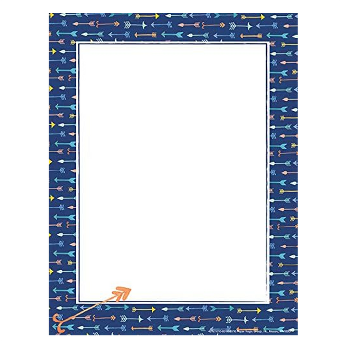 Eureka • Papel con borde decorativo "Confetti Splash Pointed Arrows"