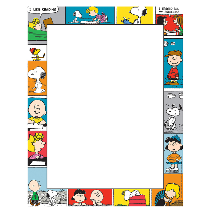 Eureka • Papel con borde decorativo "Peanuts - Comic Blocks"