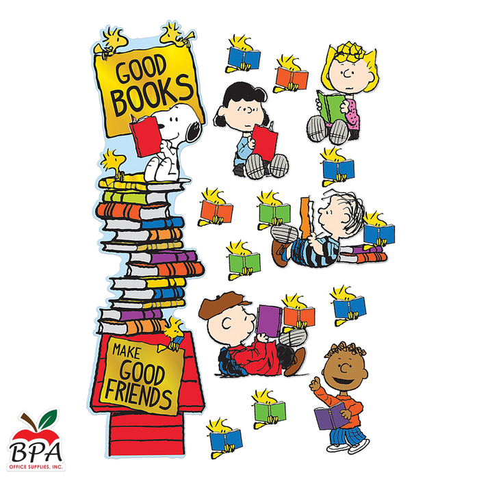 Eureka •  Set decorativo para puerta "Peanuts - Reading"