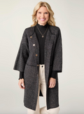 Foggia 3/4 Sleeve Snap Front Cardigan