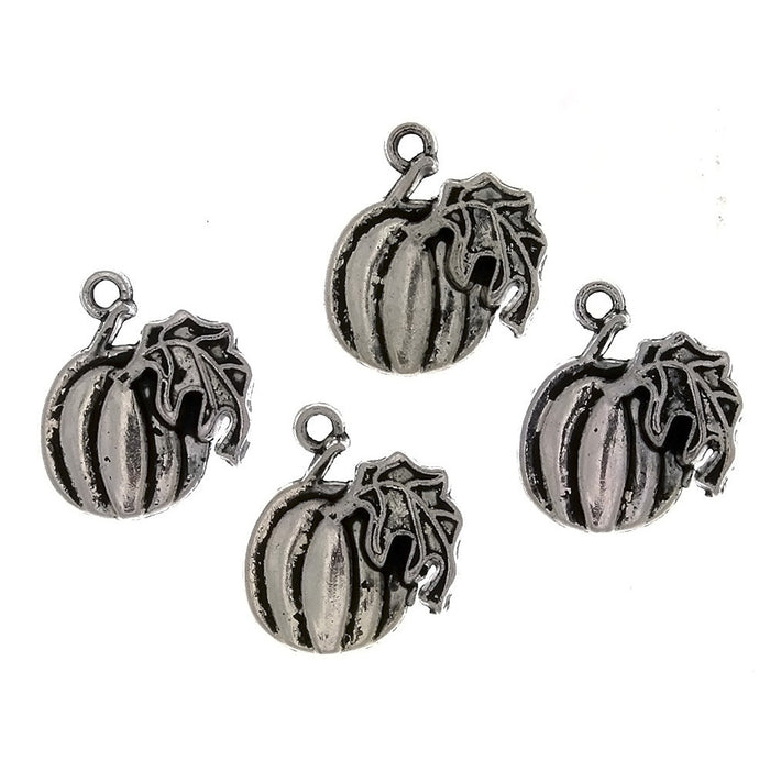 FOOD PUMPKIN 17 X 20 MM PEWTER CHARM
