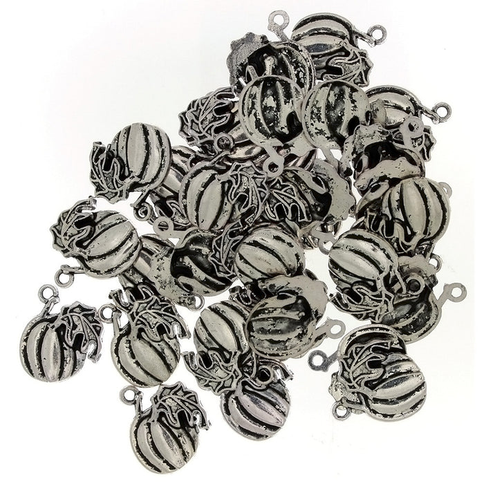 FOOD PUMPKIN 17 X 20 MM PEWTER CHARM
