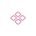 Four Tula Pink 3/4in Rectangle Rings