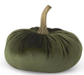 Green velvet stuffed pumpkin