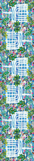 Hanukkah Garden Party Table Runner 16x108