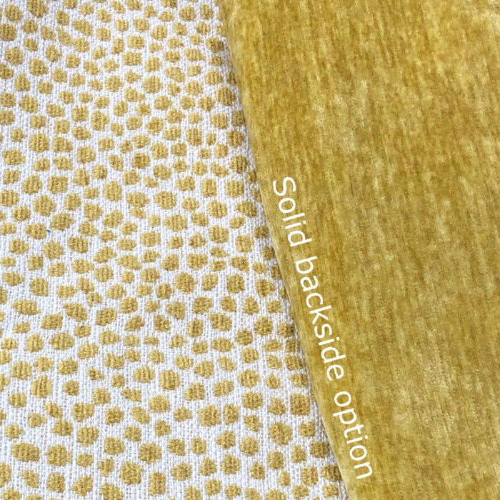 Harper Yellow Chenille Dots Pillow Cover - Aloriam