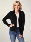 Heavenly-Luxe Notch Collar Cardigan