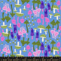 Hello Alice in Lindley Blue by Sarah Watts for Ruby Star Society – 100% Cotton Fabric – RS2124 13 - Boho Fabrics - Quilting Cotton, Woven