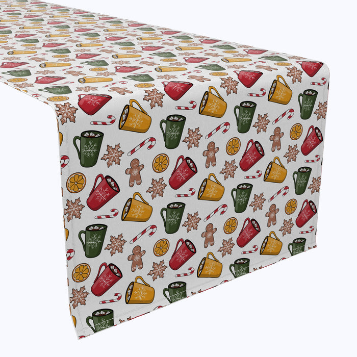 Hot Cocoa and Cookies Cotton Table Runners