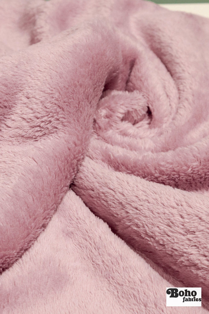 Ice Pink, Classic Double - Velour High Loft Fleece Fabric by Polartec 2nds - Boho Fabrics - Performance Fabrics