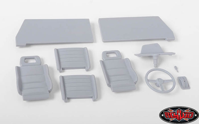 RC4WD Interior Package VVV-C0378 cockpit and seat detail