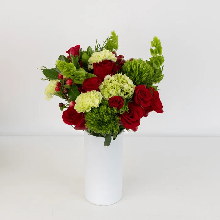 Joyous Noel Flower Bouquet Apron - Image