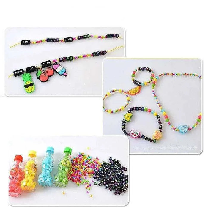 DIY kids bracelet and necklace beading craft kit