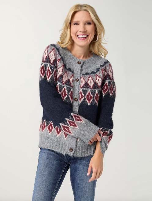 Kuna Button Front Cardigan