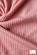 Last Cuts! Shell Pink, Yummy 4x2 Rib Knit - Boho Fabrics